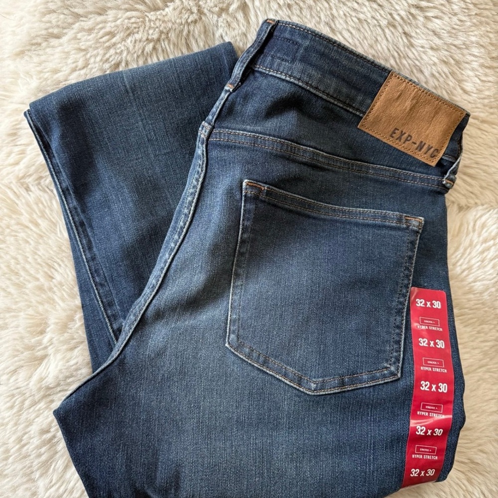 Express Dark Blue Skinny Jeans